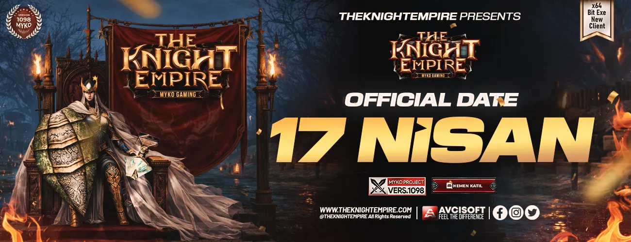 TheKnightEmpire v1098 sunucu banner